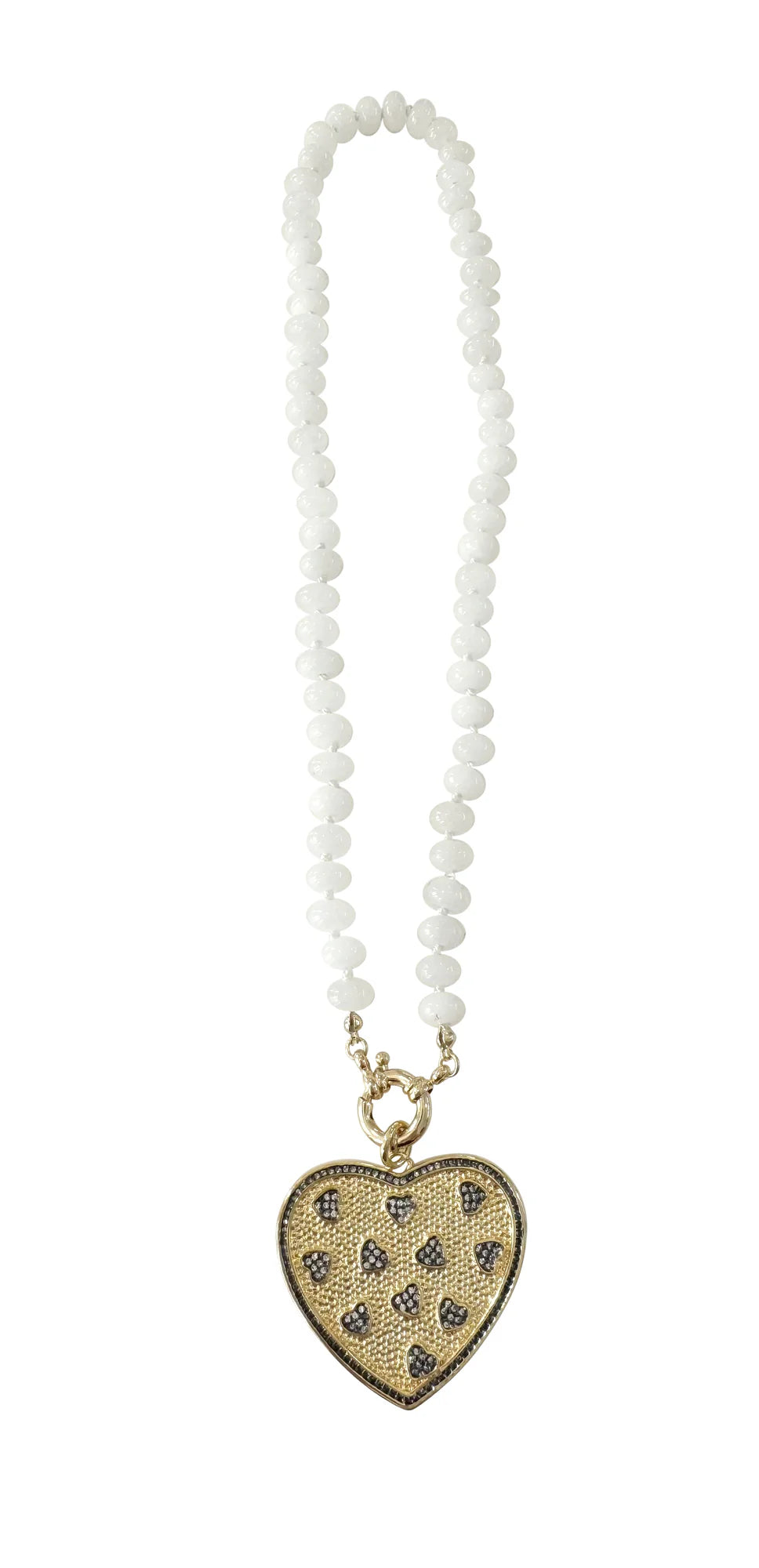 Bria Necklace - White Agate Stone