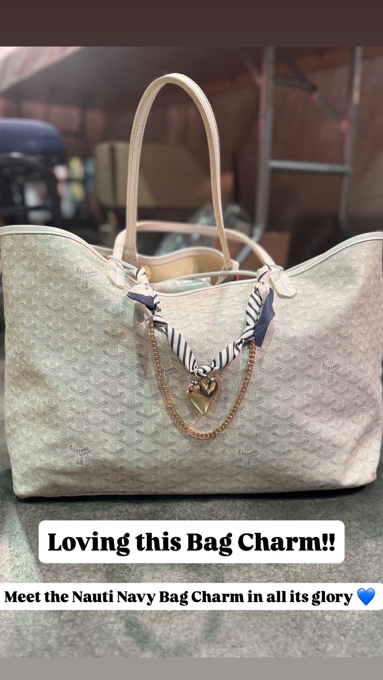 Nauti Navy Bag Charm