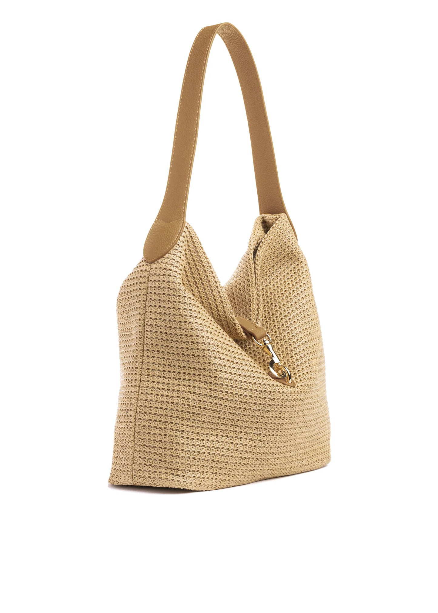 Sandy Toast Raffia Shoulder Bag