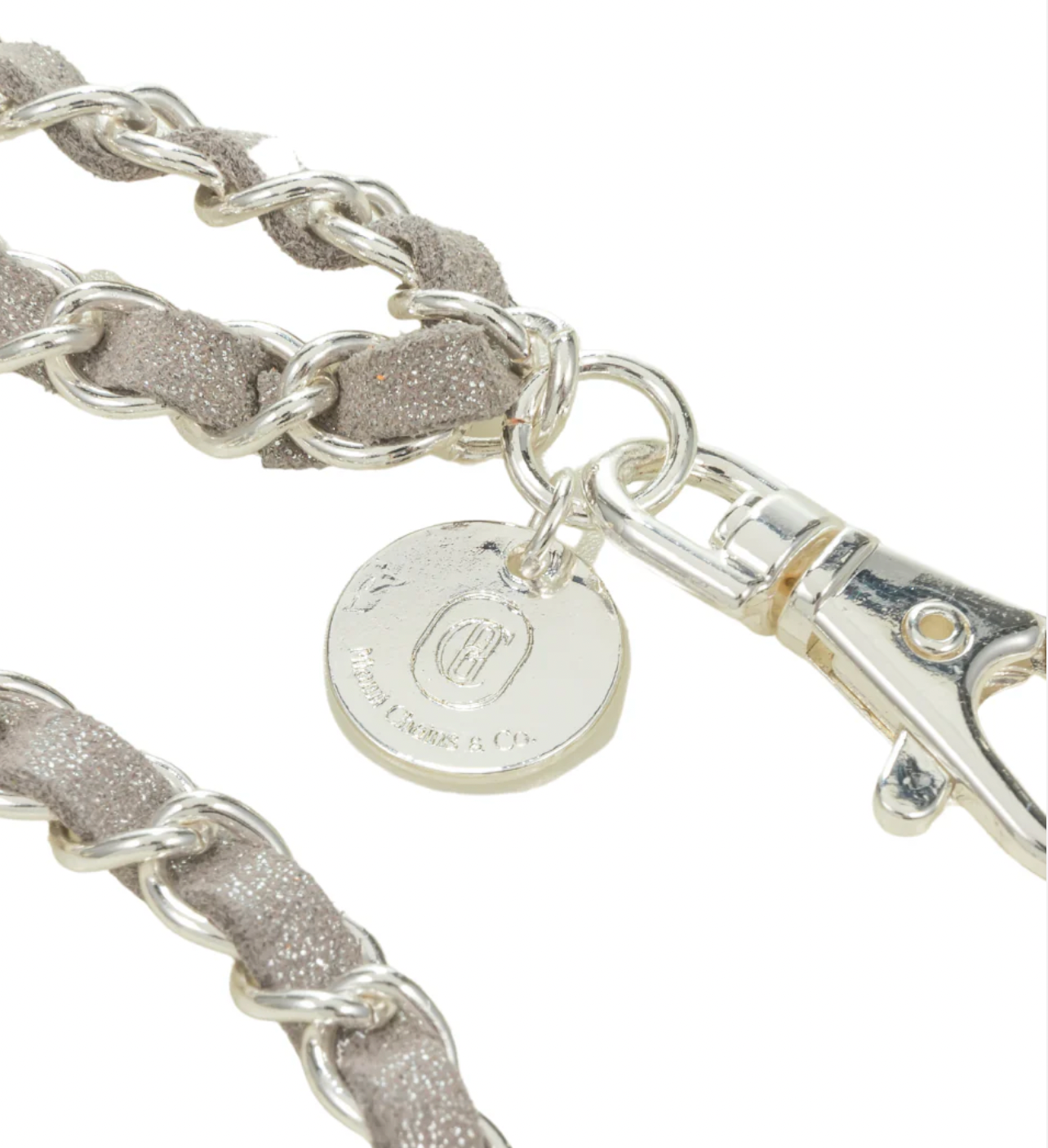 Silver on Silver Crossbody Phone Chain
