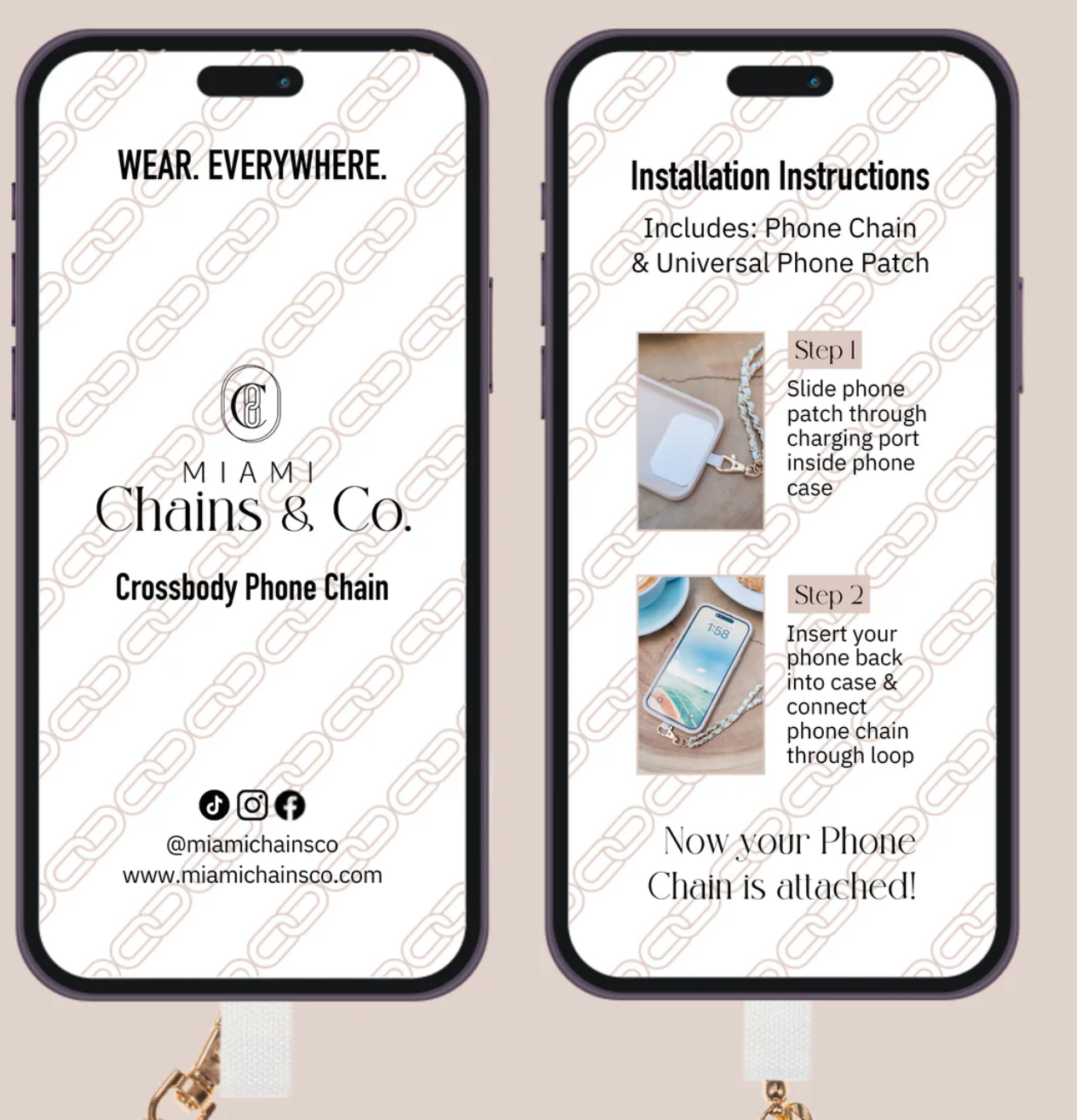 Côte D'Azur Crossbody Phone Chain