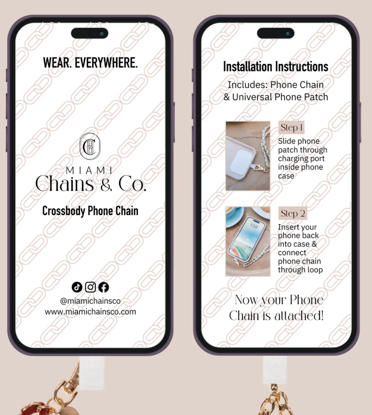 Grape Goddess Crossbody Phone Chain