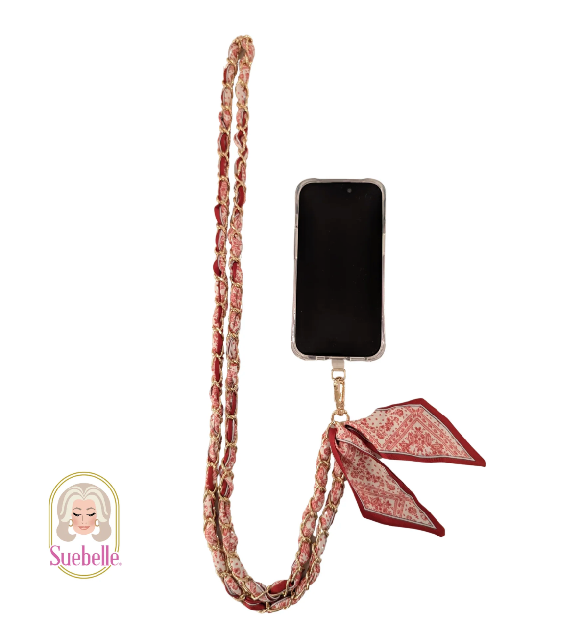 Poppy Passion Crossbody Phone Chain