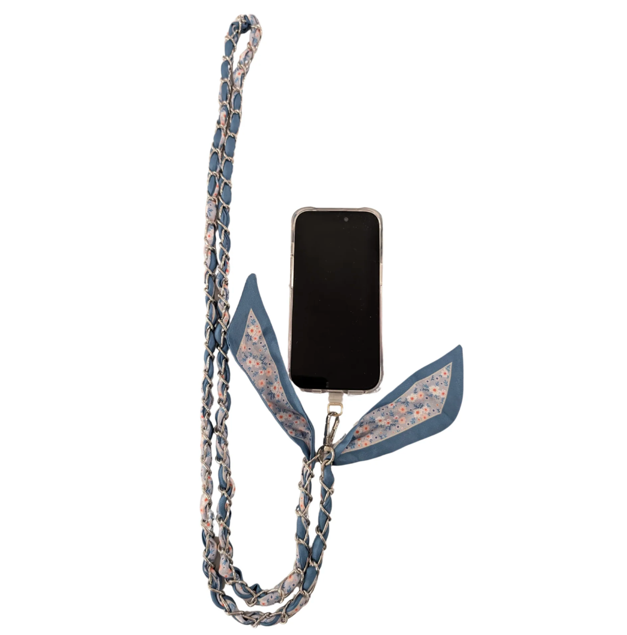 Blossom Blues Crossbody Phone Chain