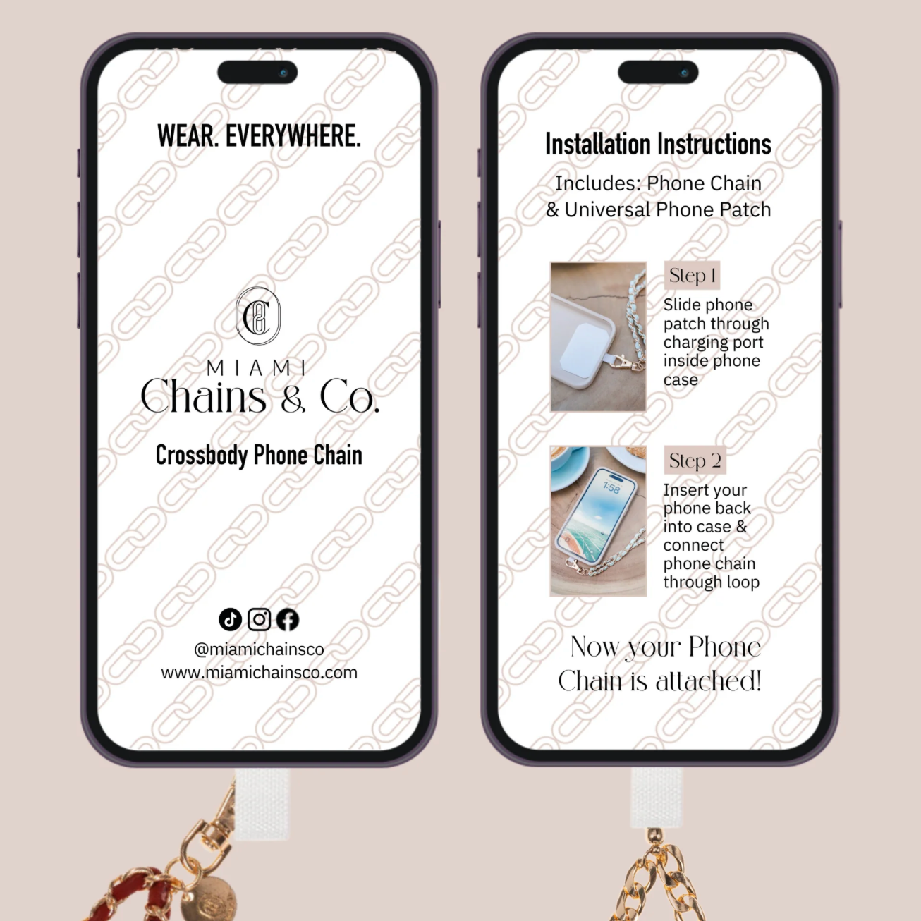 Blossom Blues Crossbody Phone Chain