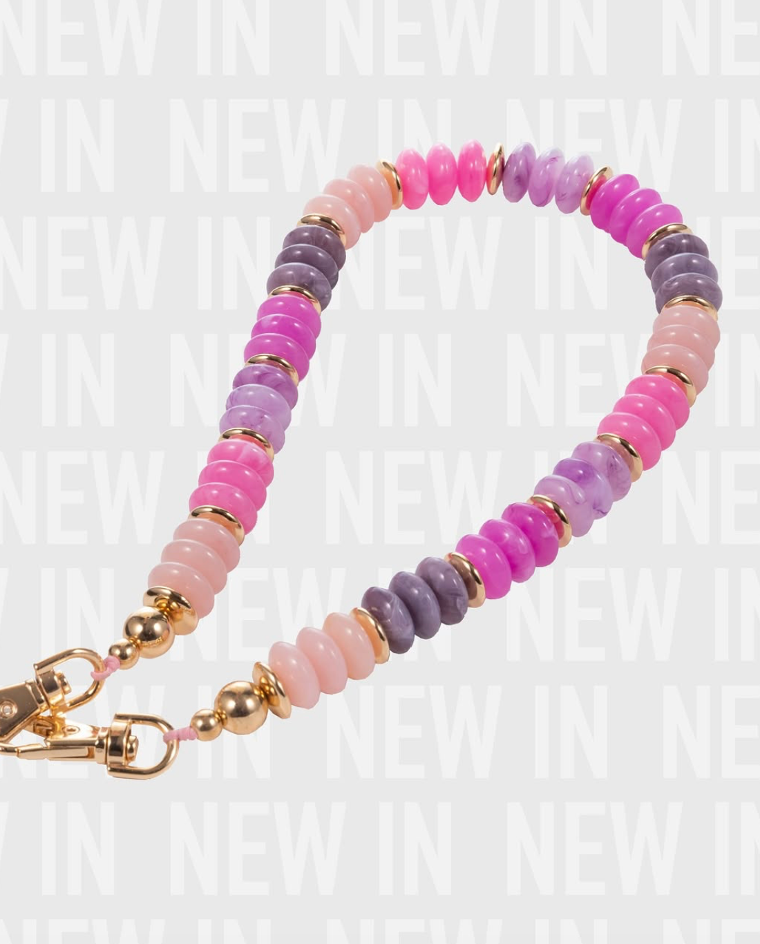 Pinky Paradise Necklace, Phone Wristlet & Bag Charm/Keychain