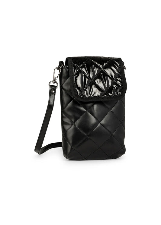 Riley Noir Phone Flap Crossbody