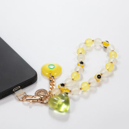 Lemon Luxe Phone Charm Wristlet
