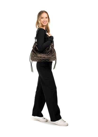 Stacey Smoke Convertible Shoulder Bag