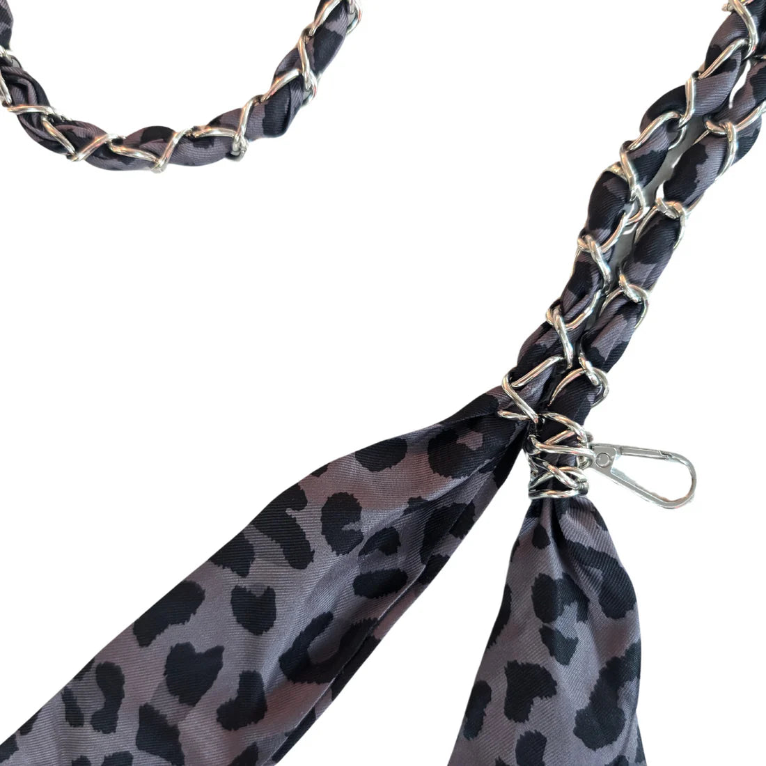Caviar Noir Crossbody Phone Chain