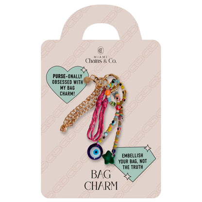 Charm & Chance Silver Bag Charm
