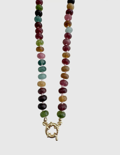 Hand Knotted Agate Necklace