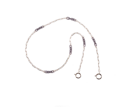 Rose and Grey Sunglass Chain