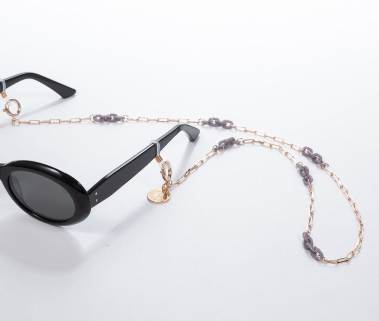 Rose and Grey Sunglass Chain