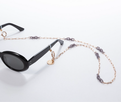 Rose and Grey Sunglass Chain