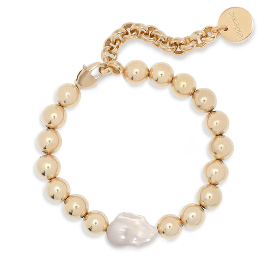 Poppy Horizontal Pearl & Bead Bracelet