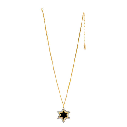 Neon Star of David Necklace