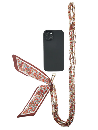Bordeaux Crossbody Phone Chain