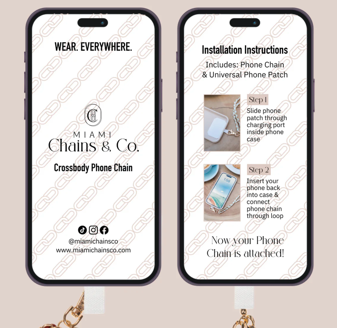 Sunny Splash Crossbody Phone Chain
