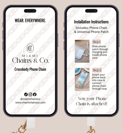 Lilac Lollipop Crossbody Phone Chain