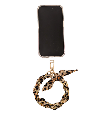 Oh Lala Leopard Phone Wristlet