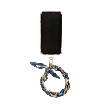 Blossom Blues Phone Wristlet