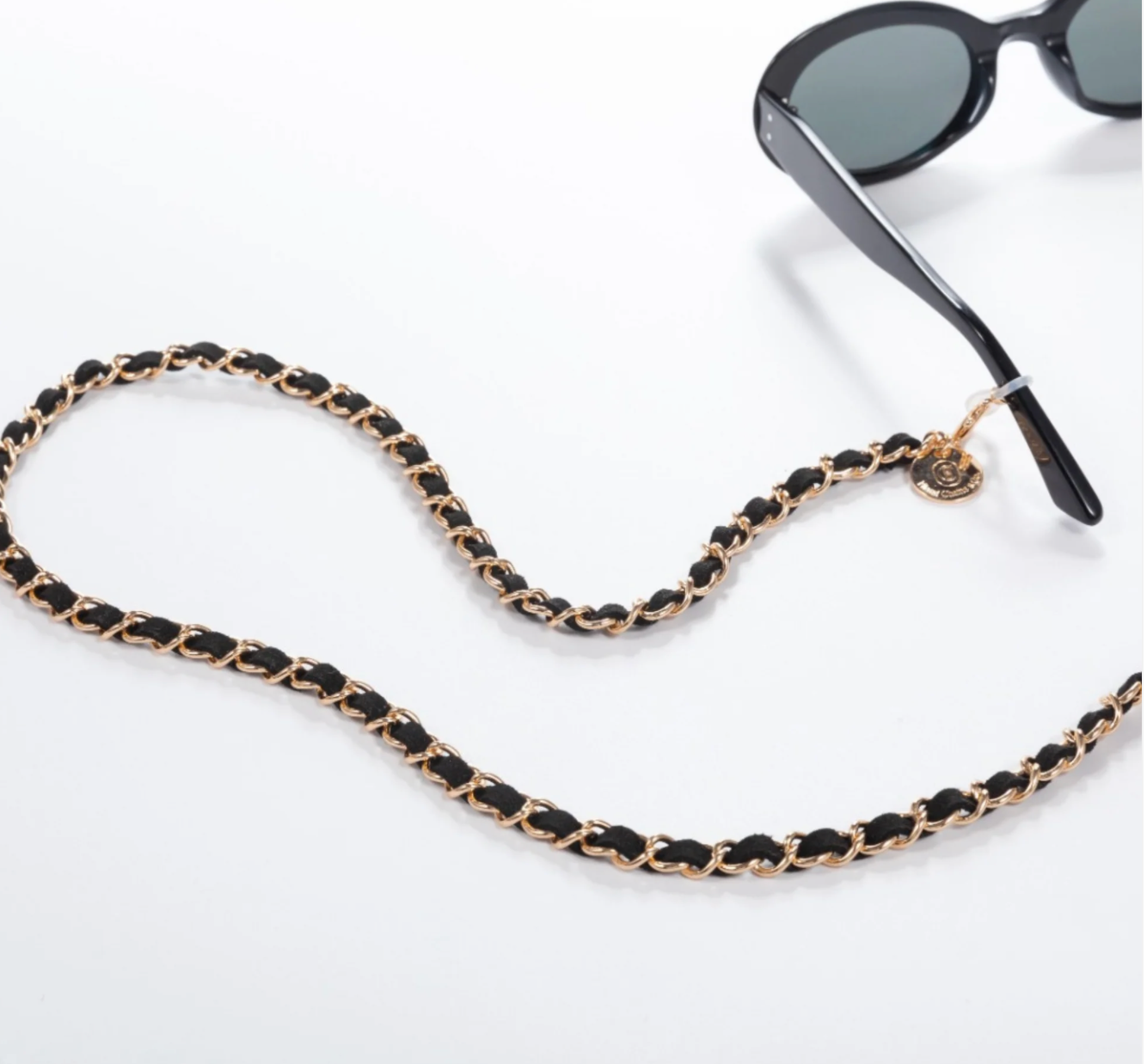 Golden Black Sunglass Chain
