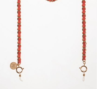 Golden Coral Sunglass Chain