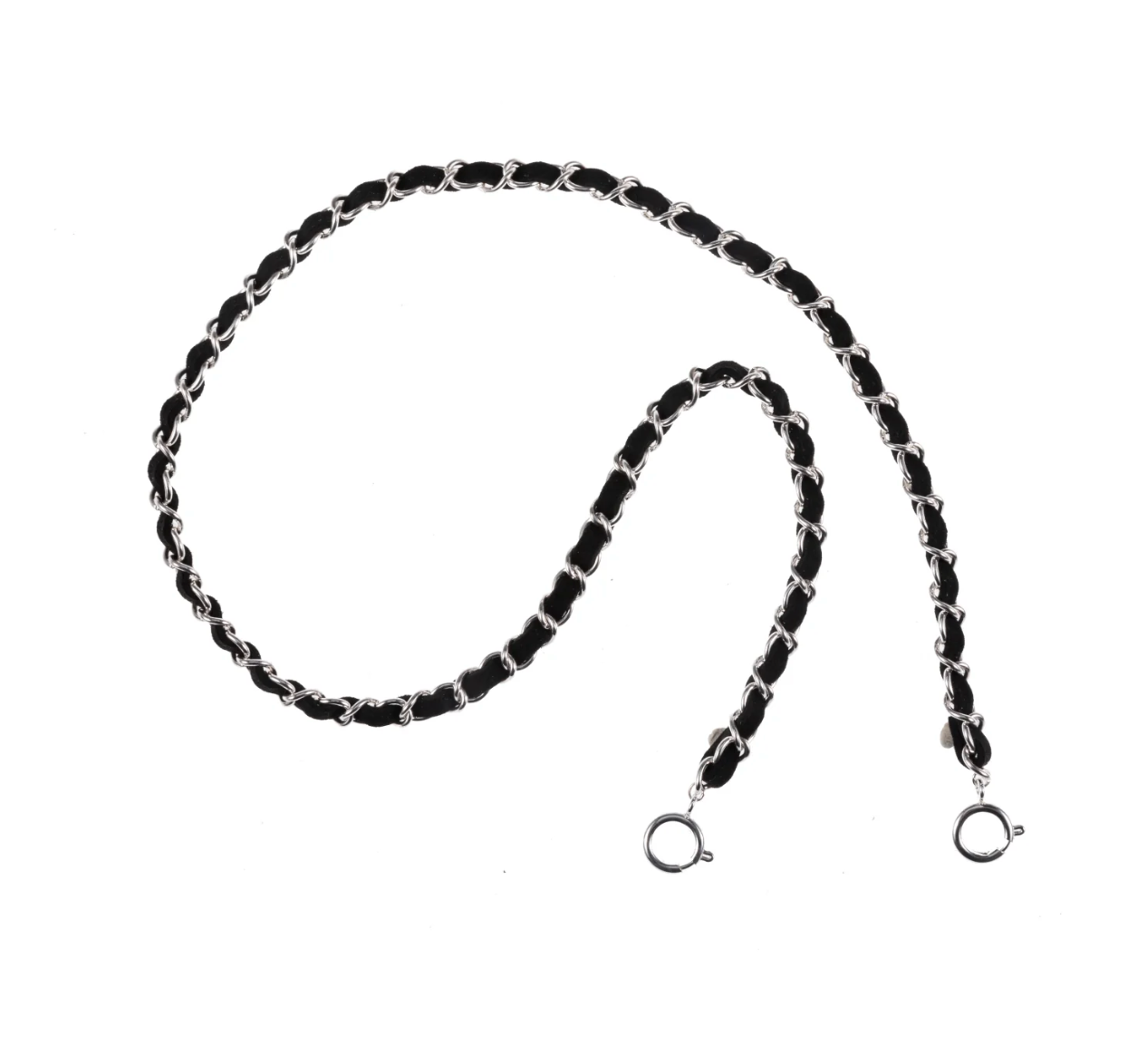 Silver Black Sunglass Chain