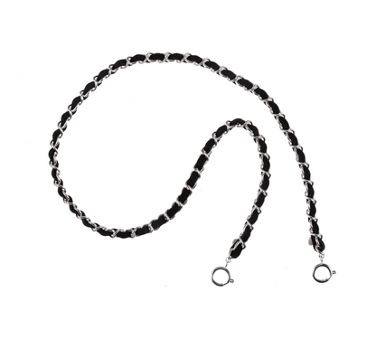 Silver Black Sunglass Chain