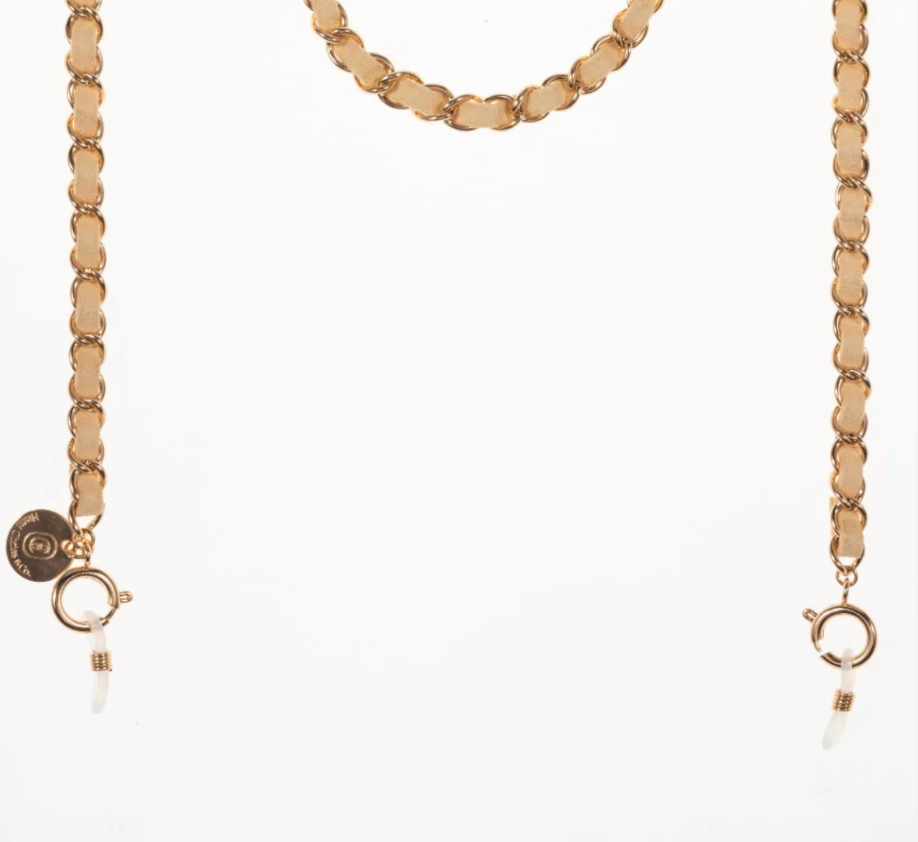 Vanilla Beige and Gold Sunglass Chain