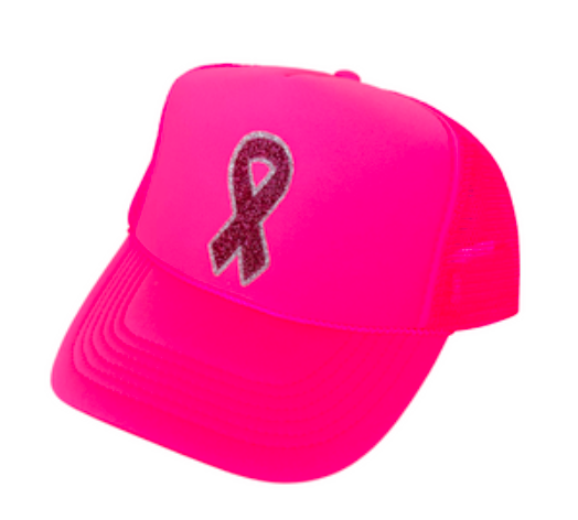 Breast Cancer Ribbon Trucker Hat
