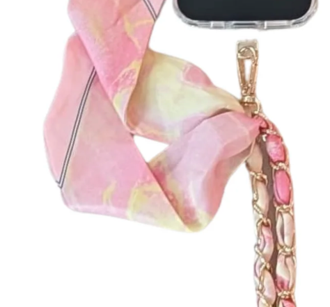 Pink Champagne Phone Wristlet
