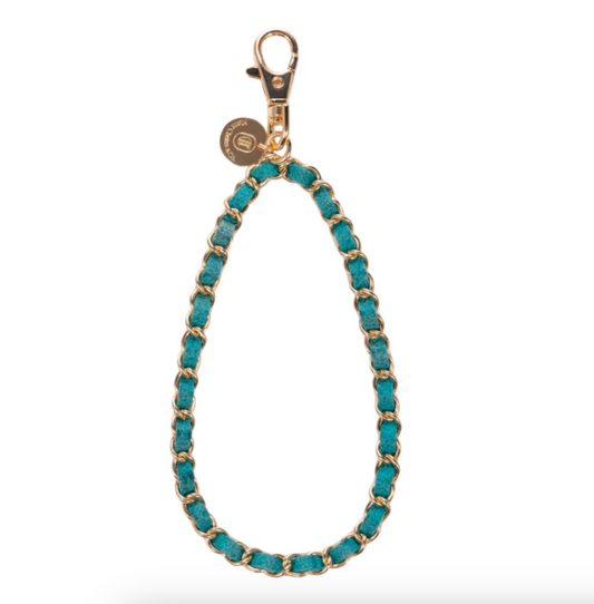 Gold n' Emerald Phone Wristlet
