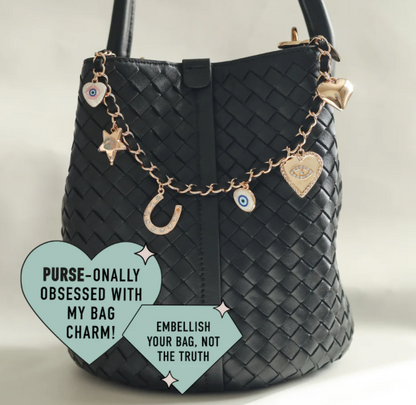 Charm & Chance Black Bag Charm