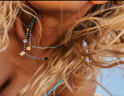 Minimalistic Protection Beaded Necklace