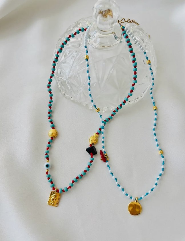 Minimalistic Protection Beaded Necklace