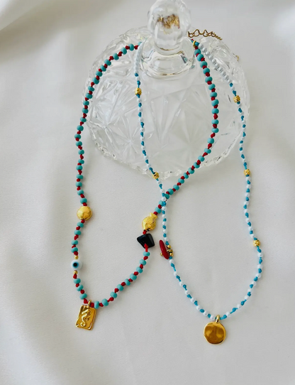 Minimalistic Protection Beaded Necklace