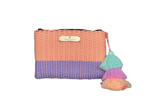 Melon Lavender Lemon Drop Large Clutch