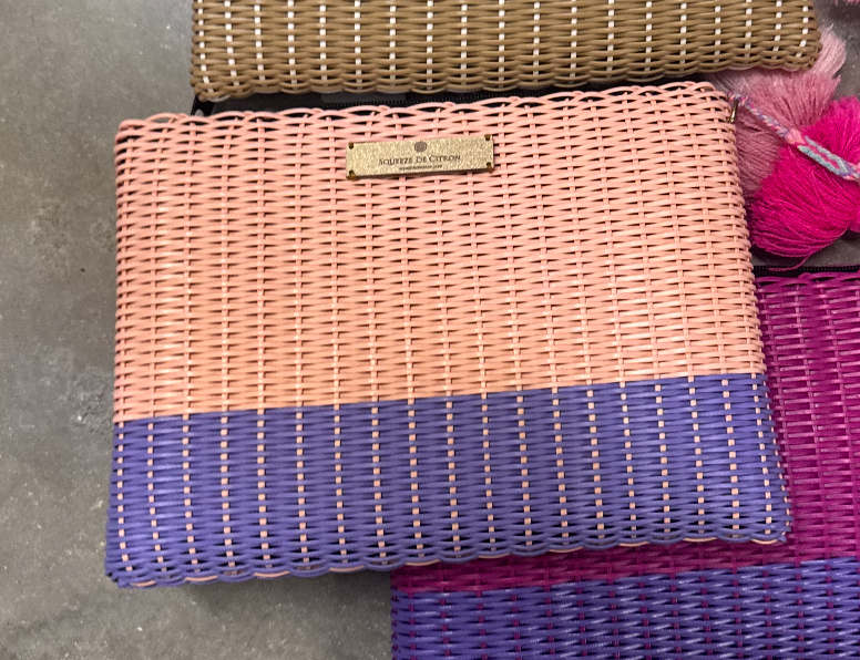Melon Lavender Lemon Drop Large Clutch