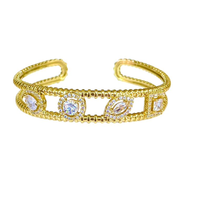 Gemstone Cuff Bracelet